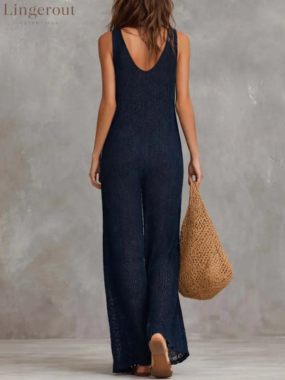 Bohemian Vacation Knitted Jumpsuit