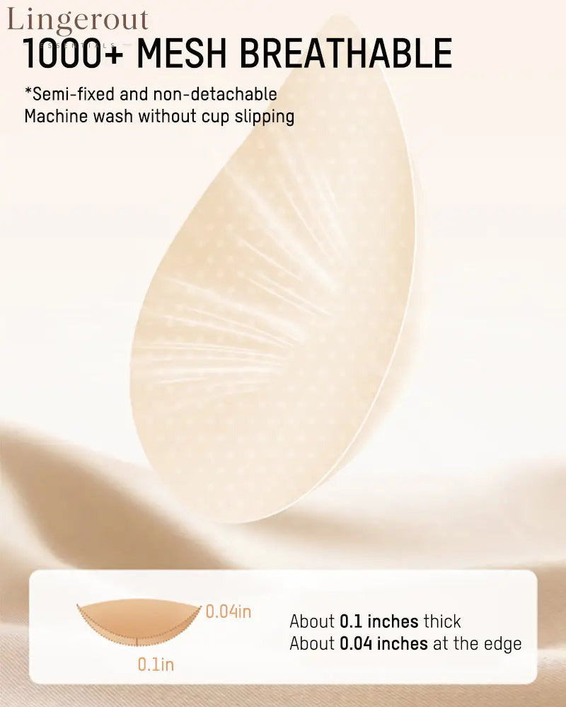 Breathable Support Wireless Deep-V Shaping Bra