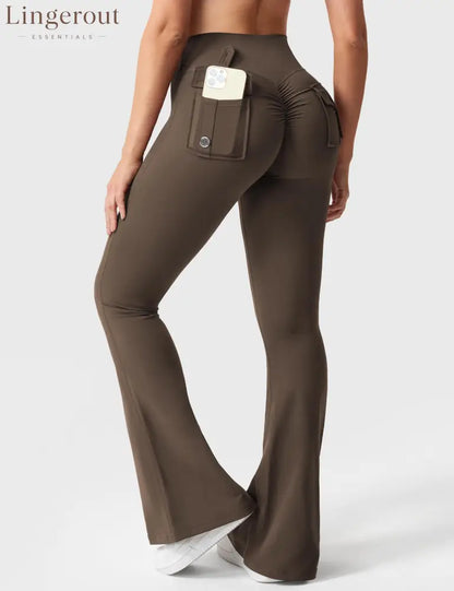 Brittany Flared Leggings with Pockets