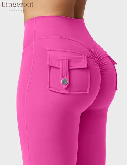 Brittany Flared Leggings with Pockets