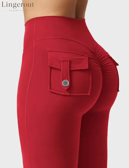Brittany Flared Leggings with Pockets