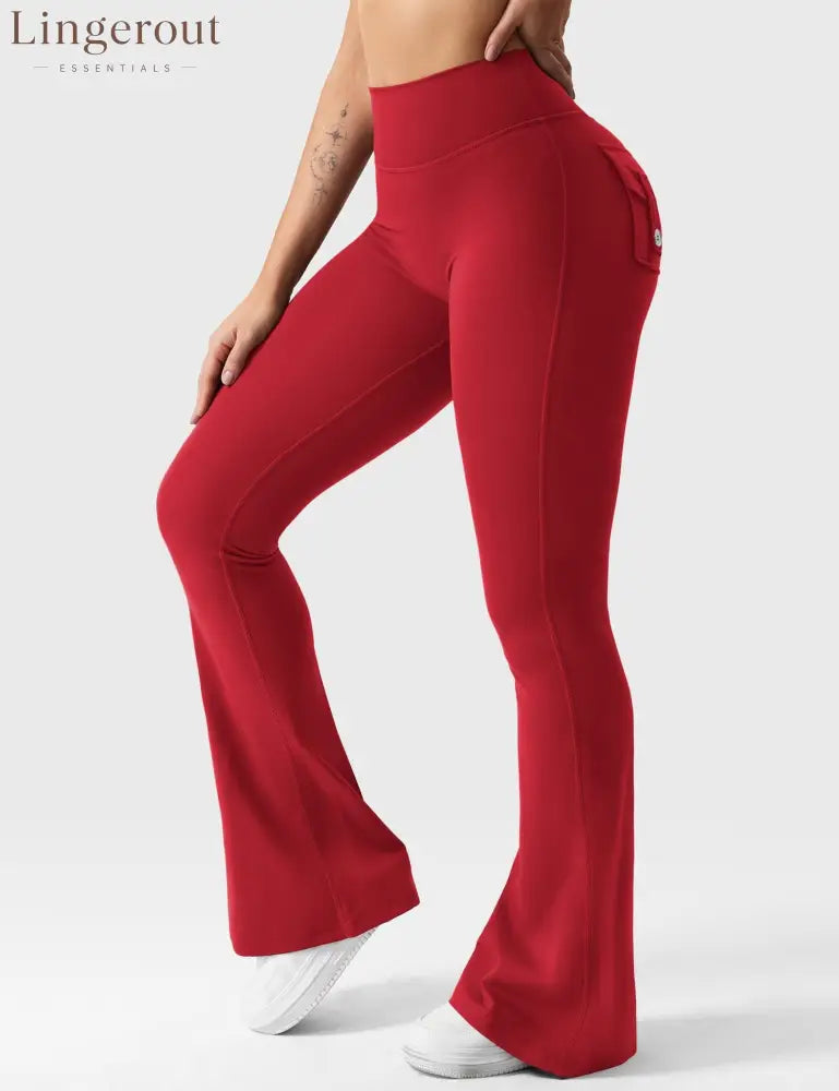 Brittany Flared Leggings with Pockets