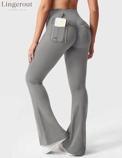 Brittany Flared Leggings with Pockets