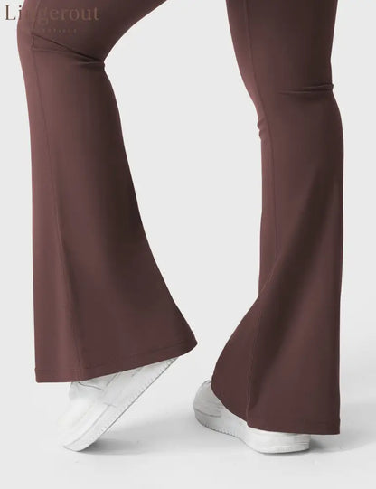 Brittany Flared Leggings with Pockets