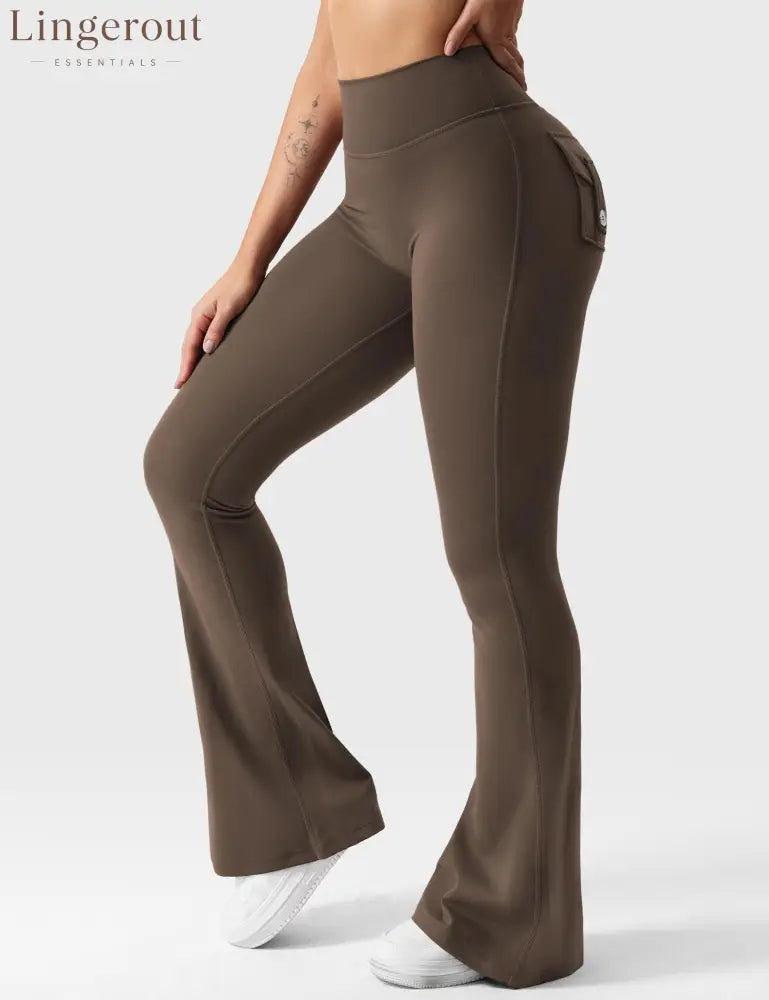 Brittany Flared Leggings with Pockets
