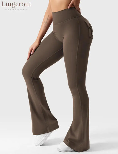 Brittany Flared Leggings with Pockets