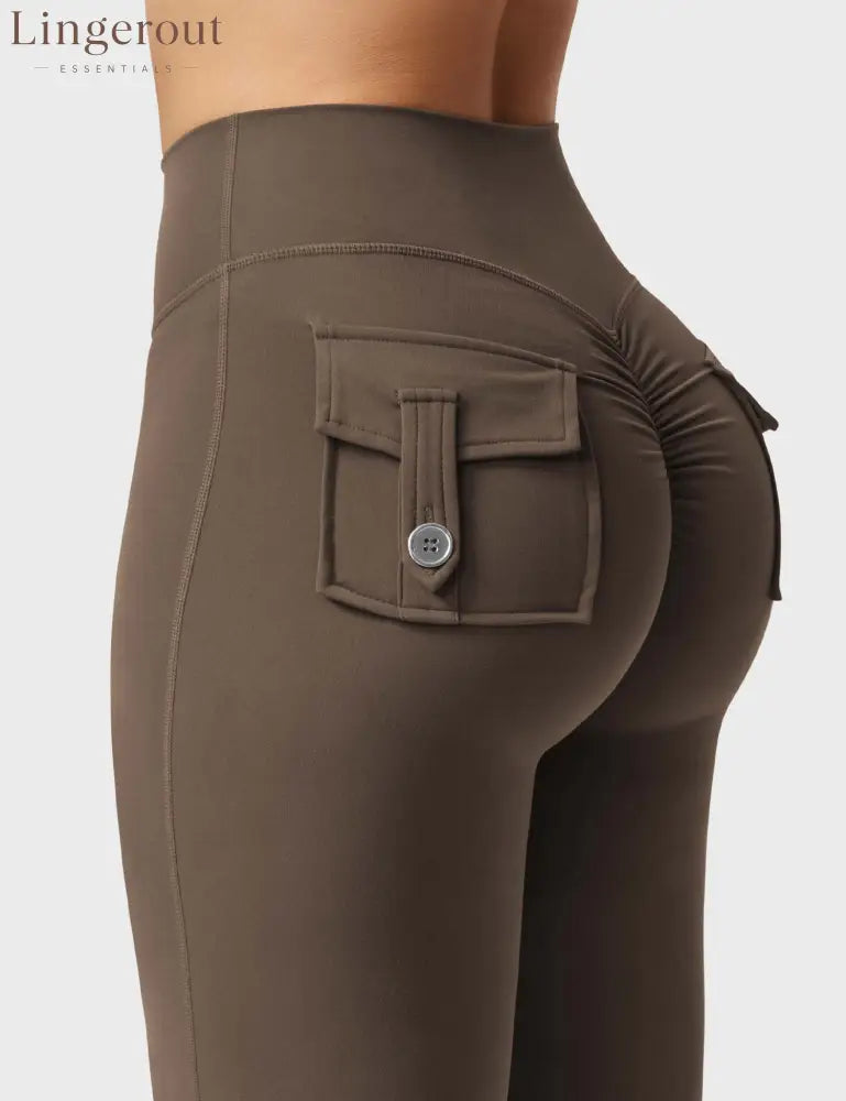 Brittany Flared Leggings with Pockets