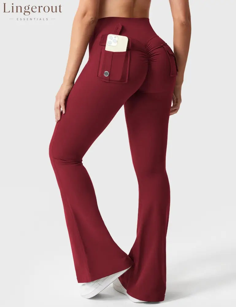 Brittany Flared Leggings with Pockets