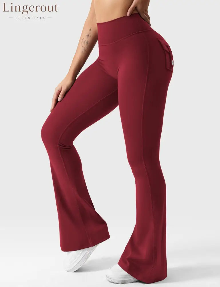 Brittany Flared Leggings with Pockets