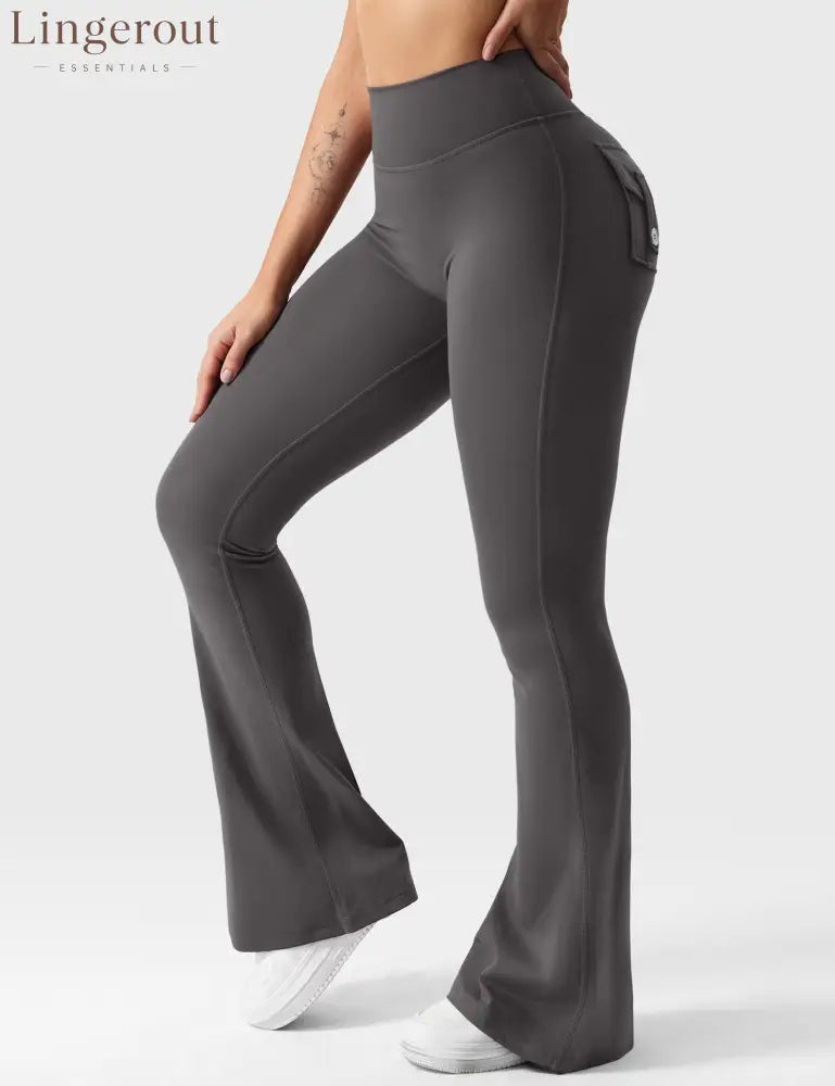 Brittany Flared Leggings with Pockets
