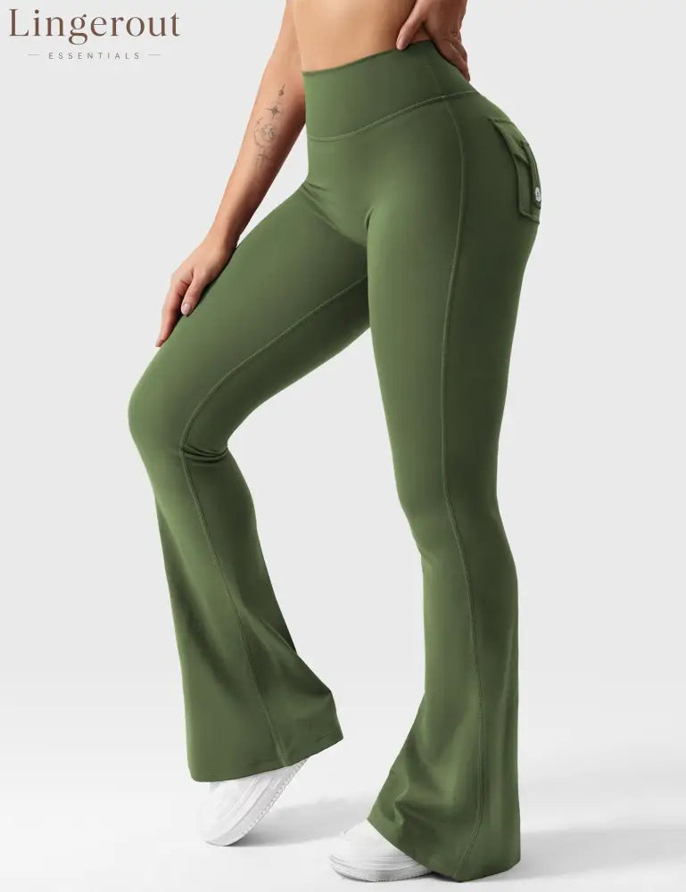 Brittany Flared Leggings with Pockets