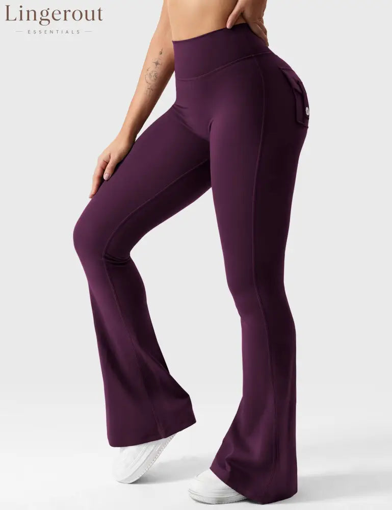 Brittany Flared Leggings with Pockets
