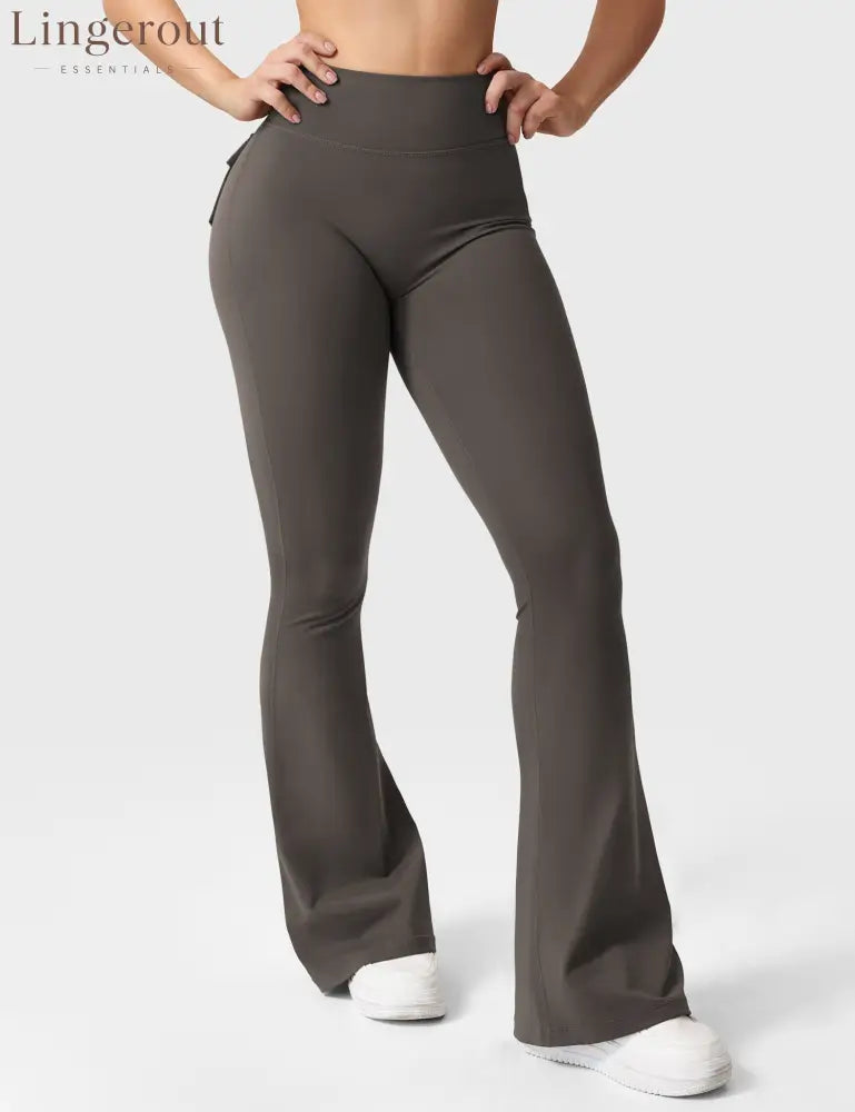 Brittany Flared Leggings with Pockets