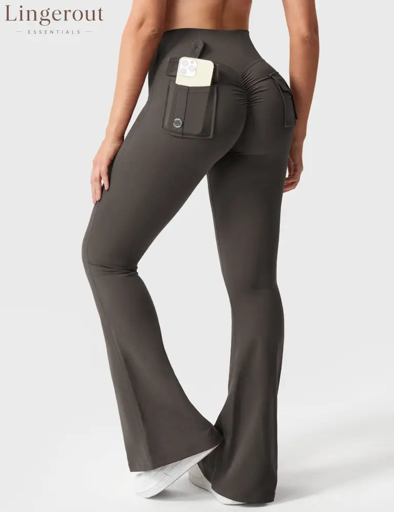 Brittany Flared Leggings with Pockets