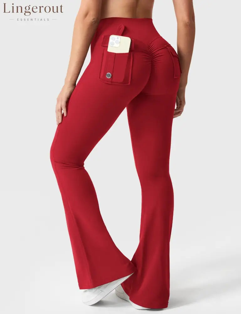 Brittany Flared Leggings with Pockets