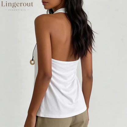Cowl Neck Halter Top