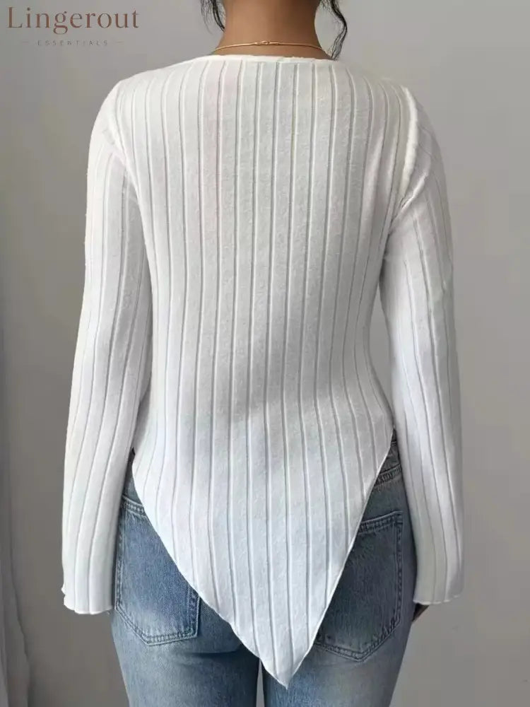 Cowl Neck Ribbed Knit Top | Partner Labels Selection