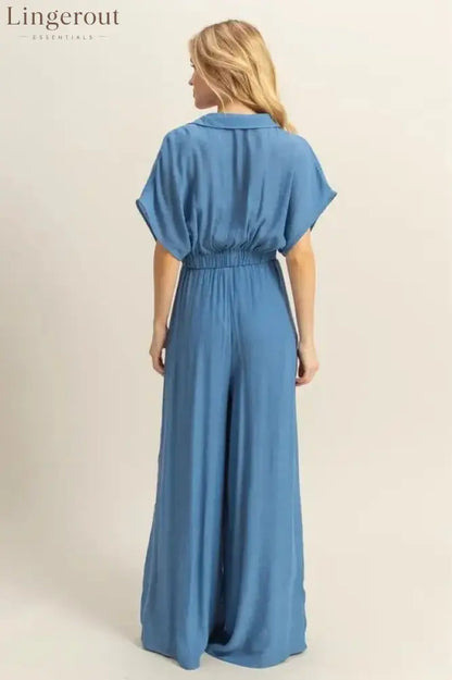 Crop Top and Wide Leg Pants Set