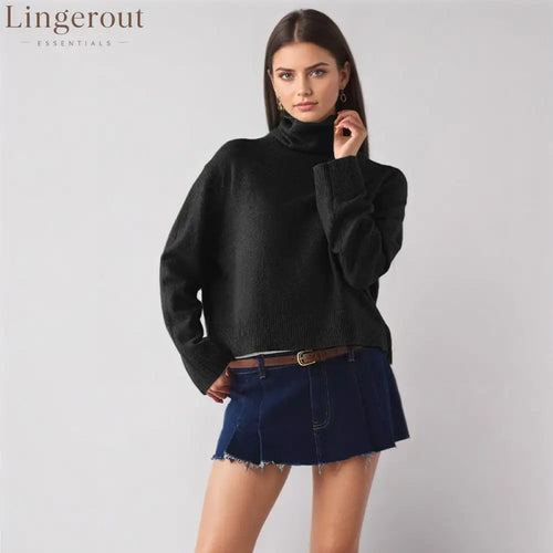 New Cross-Border Aliexpress Turtleneck Sweater Knitted Bottoming Shirt Europe And America 2026 Amazon Autumn And Winter