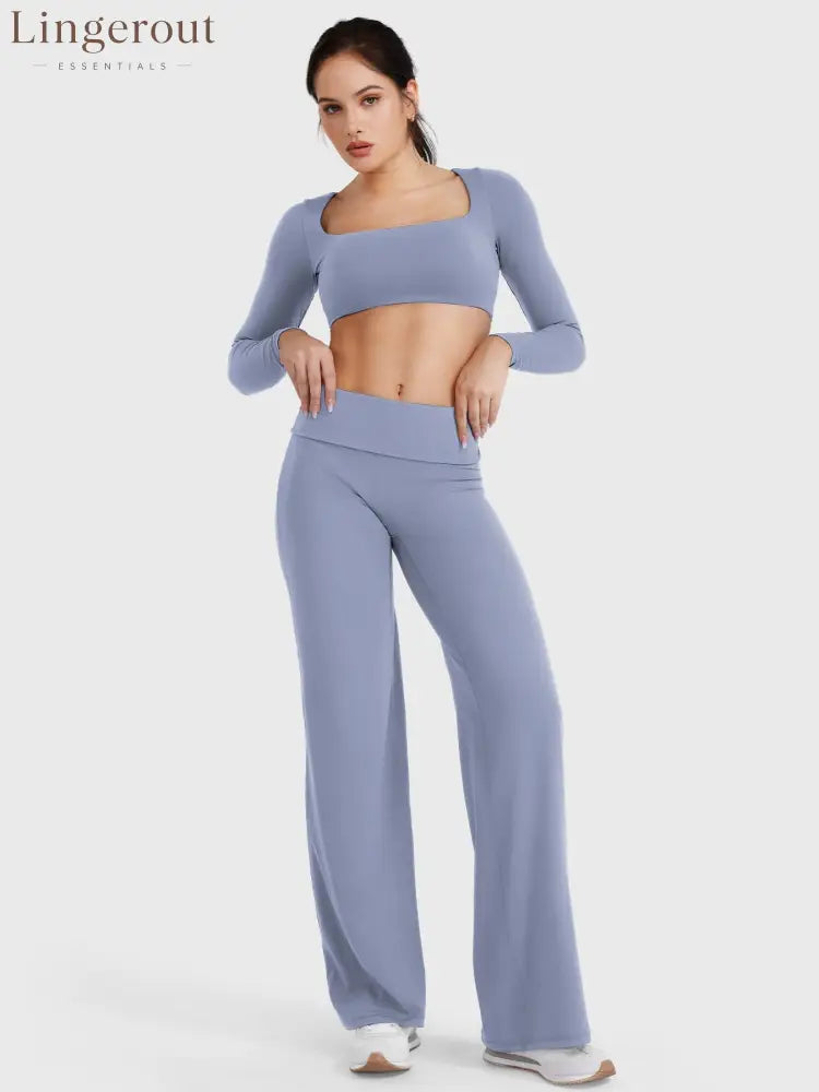 hugmecurve Eddiy 31.5’’ Fold Over Straight Leggings