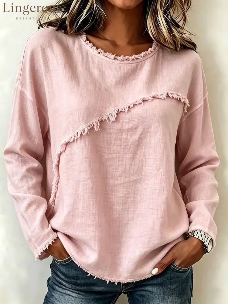 Effortless Everyday Elegance Top - Pink / S