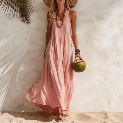 Flowy Halter Maxi Dress