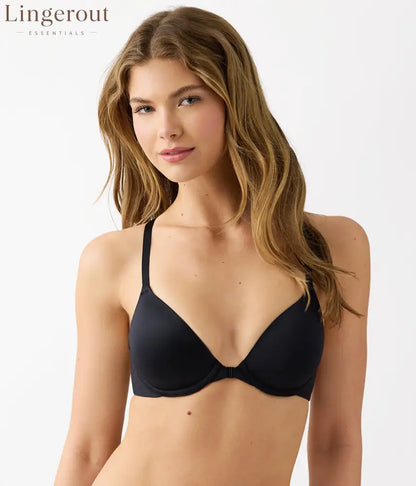 Future Foundation Front Close Racerback Bra: Night - 32A / Black