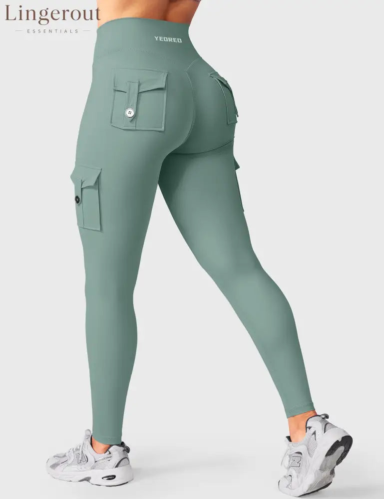 hugmecurve Hedda 25’’ CoreFlex Leggings - Grey Green / XS