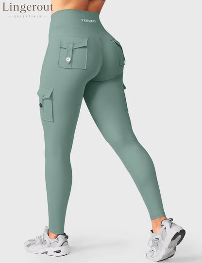 hugmecurve Hedda 25’’ CoreFlex Leggings - Grey Green / XS