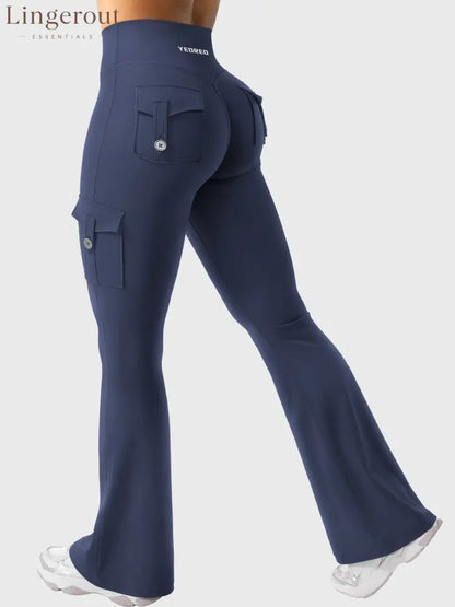 hugmecurve Hedda 32’’ CoreFlex Flared Leggings - Navy / XS
