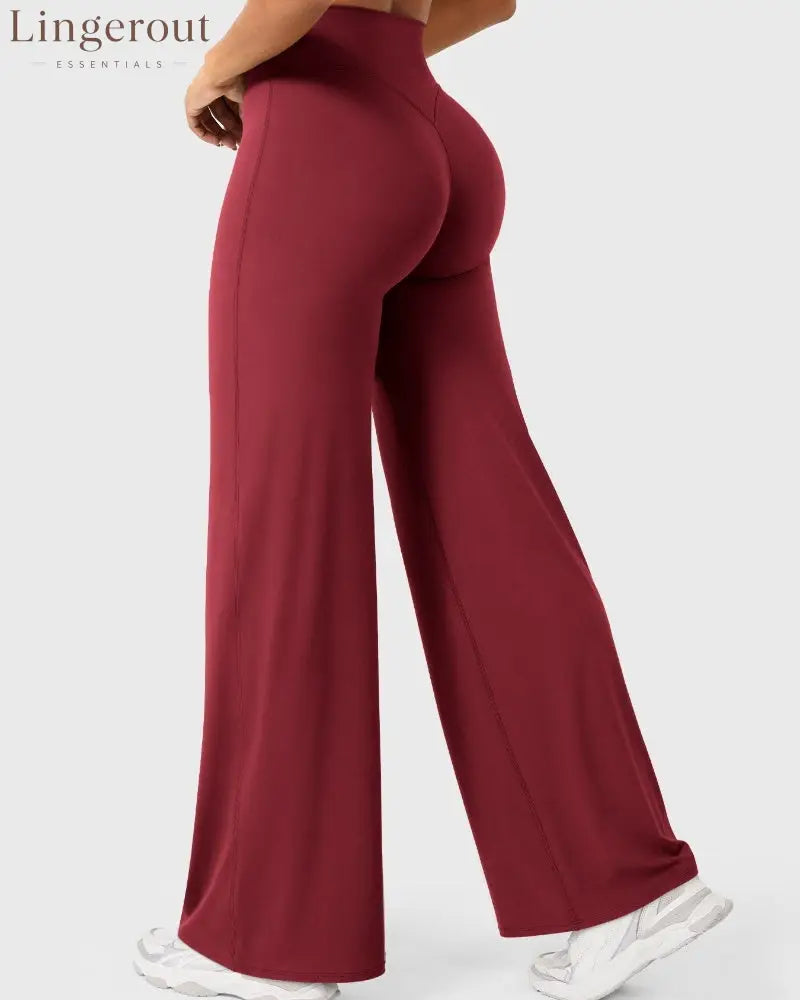 Leggings High-Waist Straight-Leg No Front Seam Buttery Soft Gym Yoga Pants for Women Fitness Tights