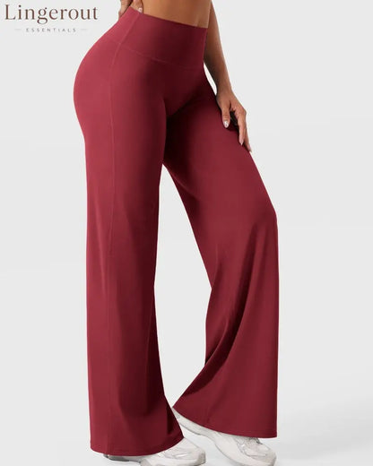 Leggings High-Waist Straight-Leg No Front Seam Buttery Soft Gym Yoga Pants for Women Fitness Tights