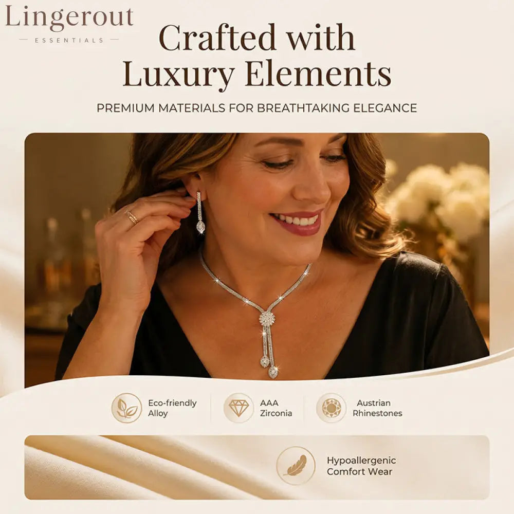 🌼 LIMITED-TIME 30% OFF! ✨ Women’s Zircon Flower Jewelry Set – Elegant Sparkling Ready-to-Gift 💎 - Clothing & Accessories