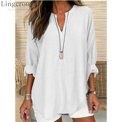 2026 Cross-Border Foreign Trade European And American Ebay Amazon Wish Popular Women’S Autumn And Winter V-Neck Cotton
