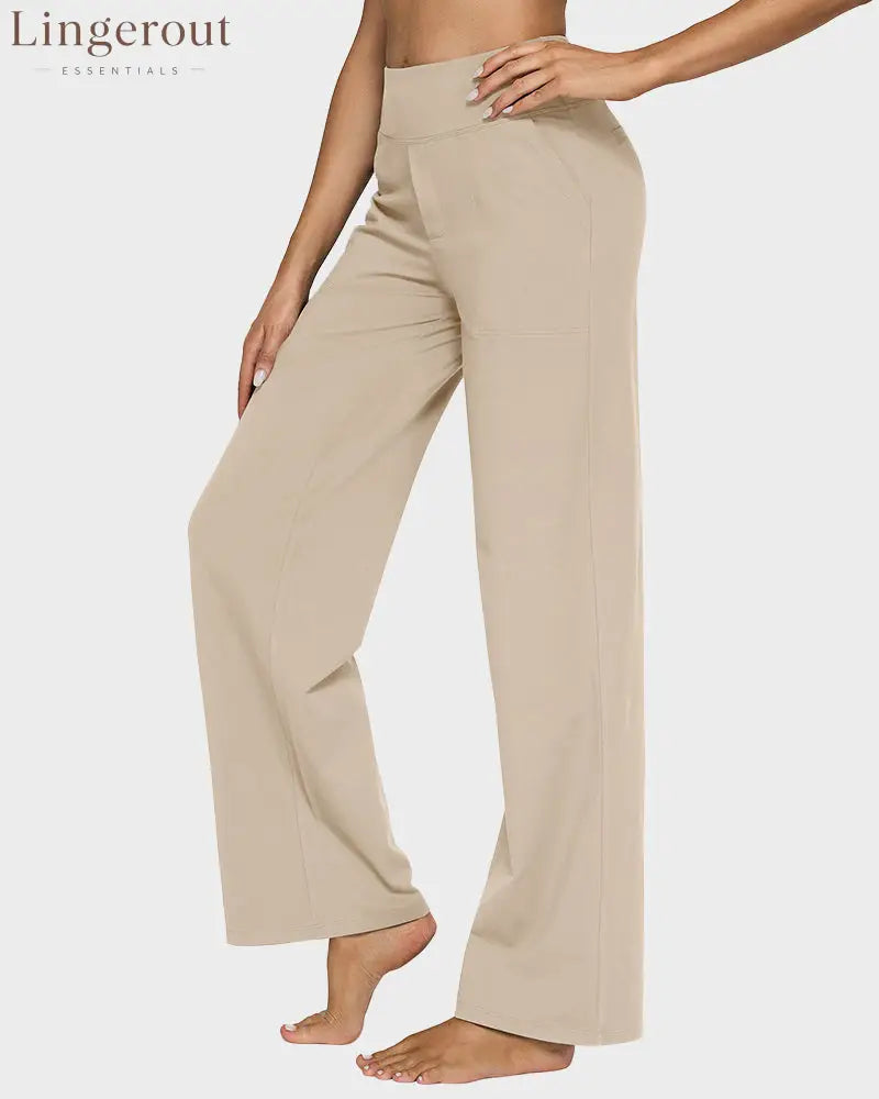 Loose High-Waist Business Wide-Leg Yoga Pants