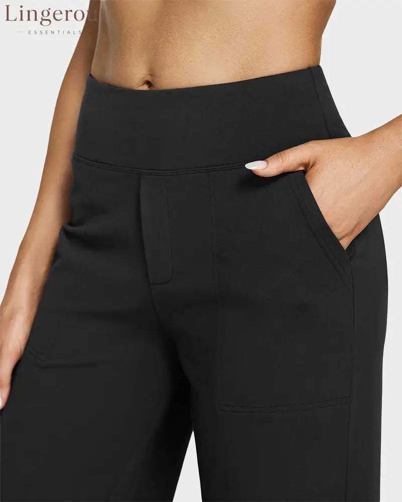 Loose High-Waist Business Wide-Leg Yoga Pants