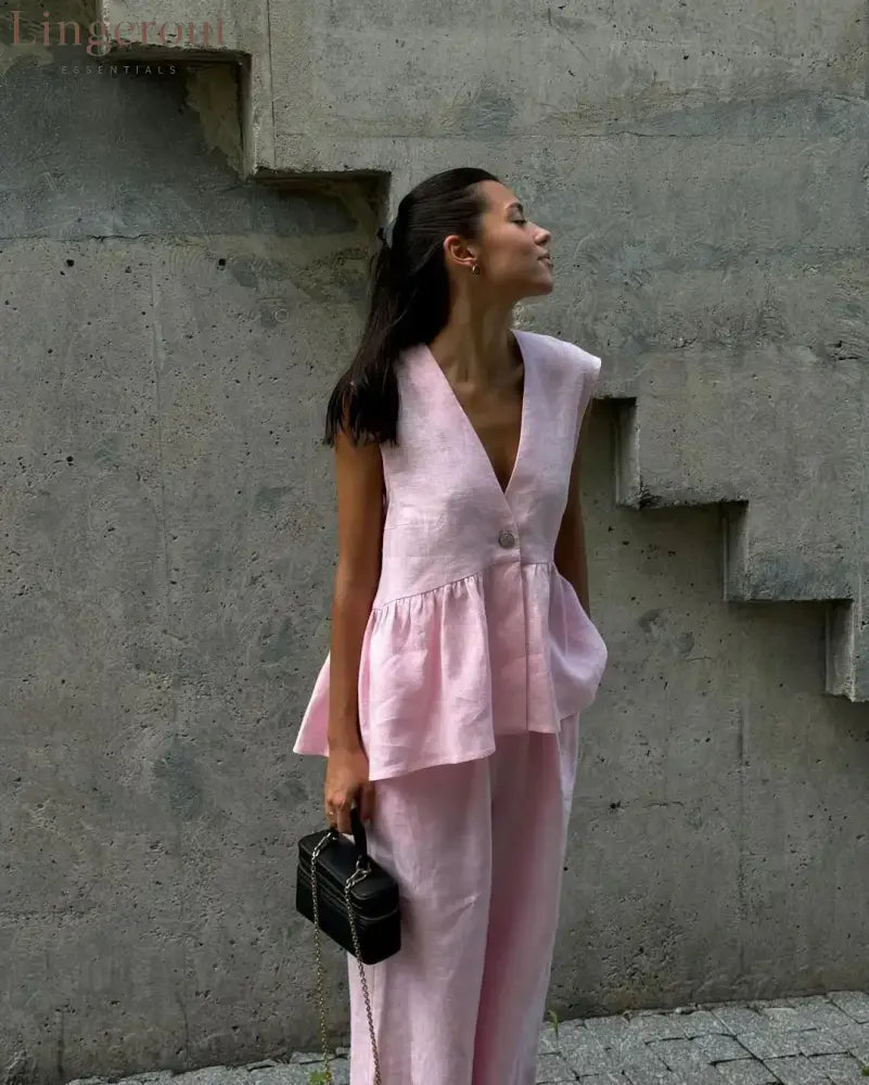 Luna Luxe suit - Pink / S