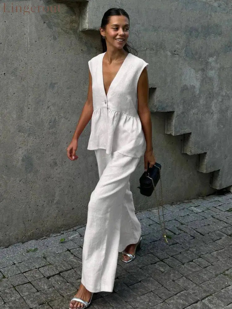Luna Luxe suit - White / S