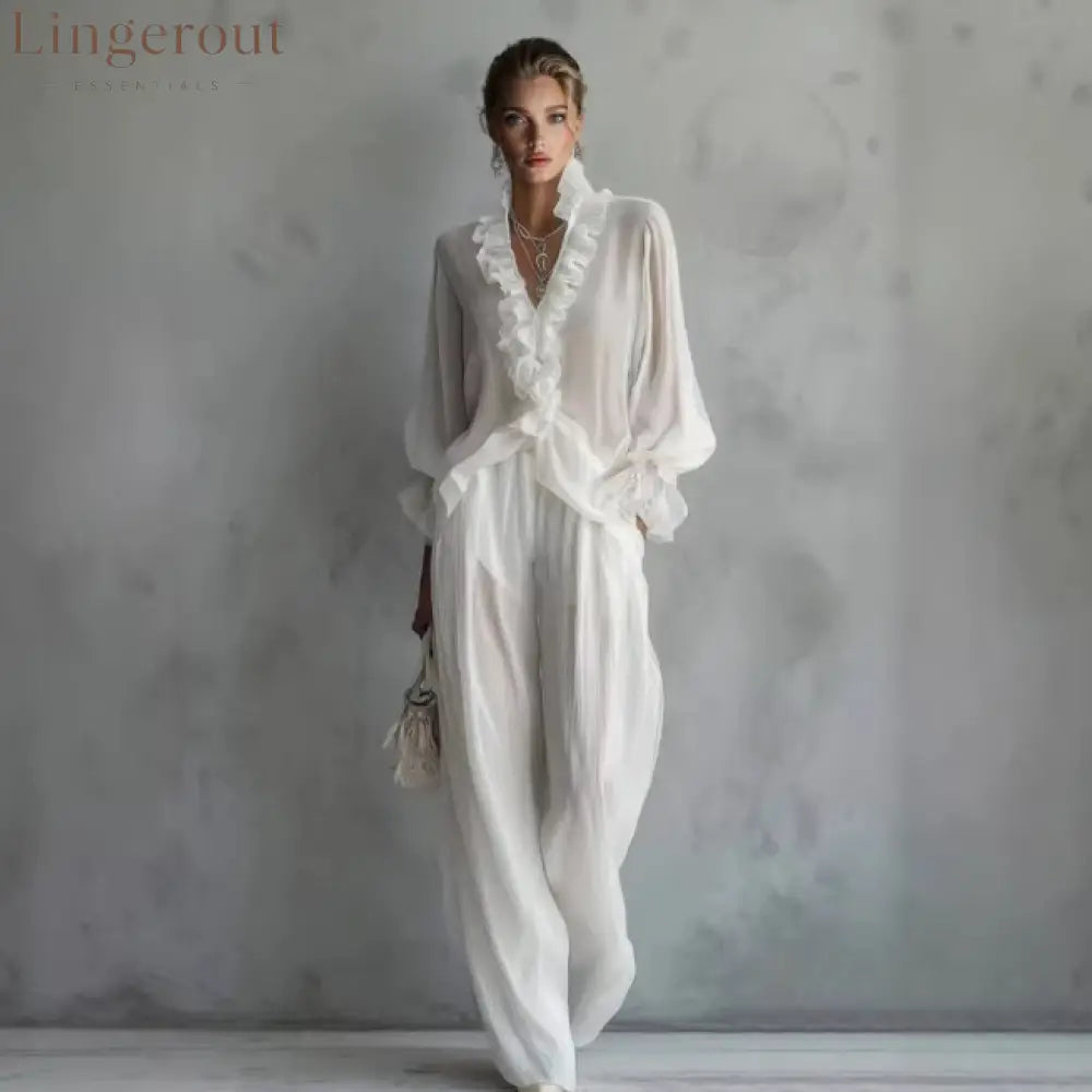✨ Luxury Flowy Ruffle Set | Where Effortless Elegance Meets Timeless Charm