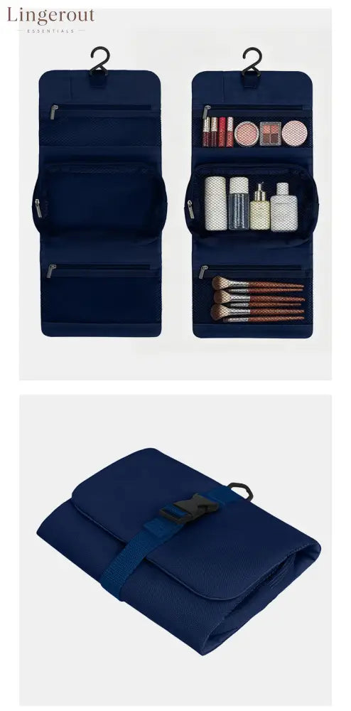 Multi-Layer Hanging Makeup Organizer - Travel Toiletry Bag