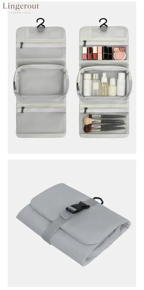 Multi-Layer Hanging Makeup Organizer - Travel Toiletry Bag