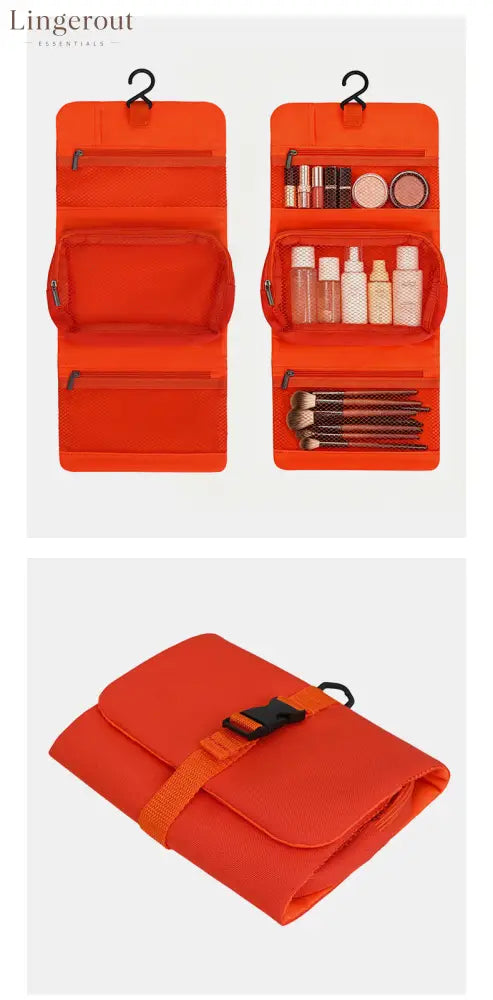 Multi-Layer Hanging Makeup Organizer - Travel Toiletry Bag