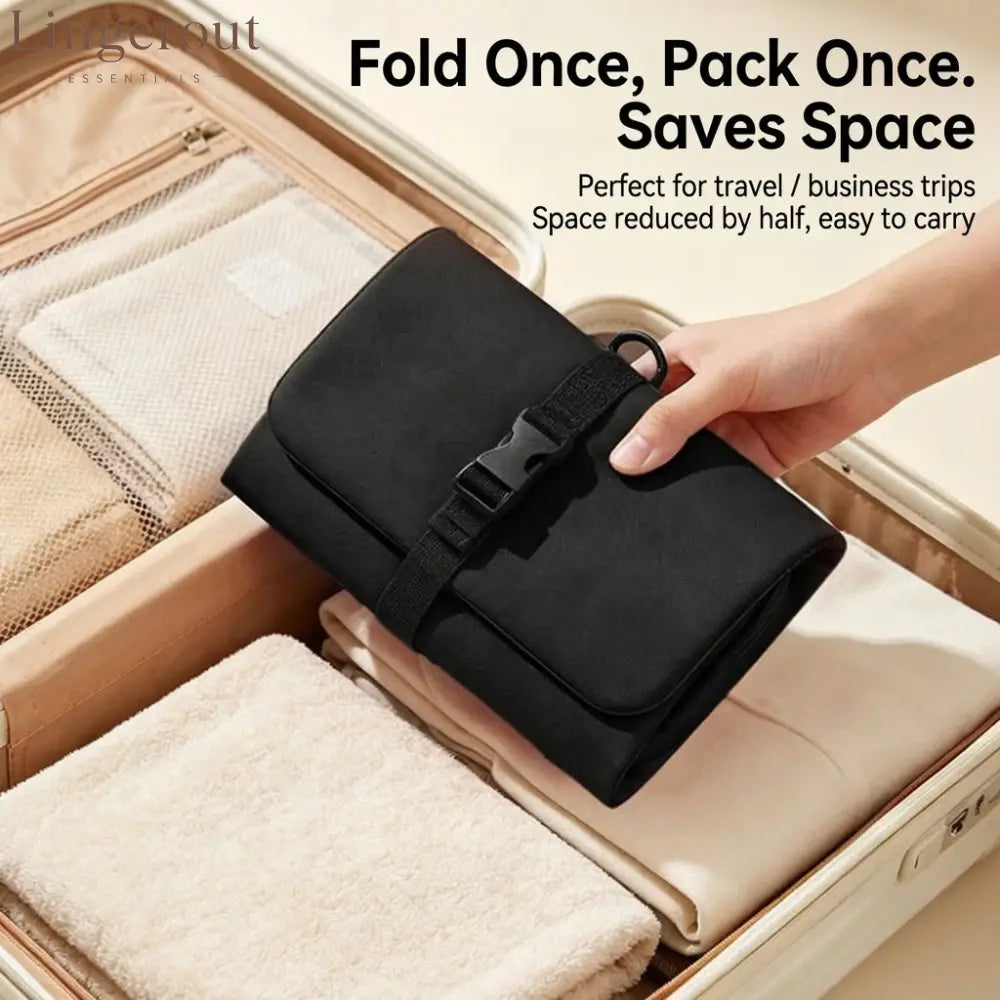 Multi-Layer Hanging Makeup Organizer - Travel Toiletry Bag
