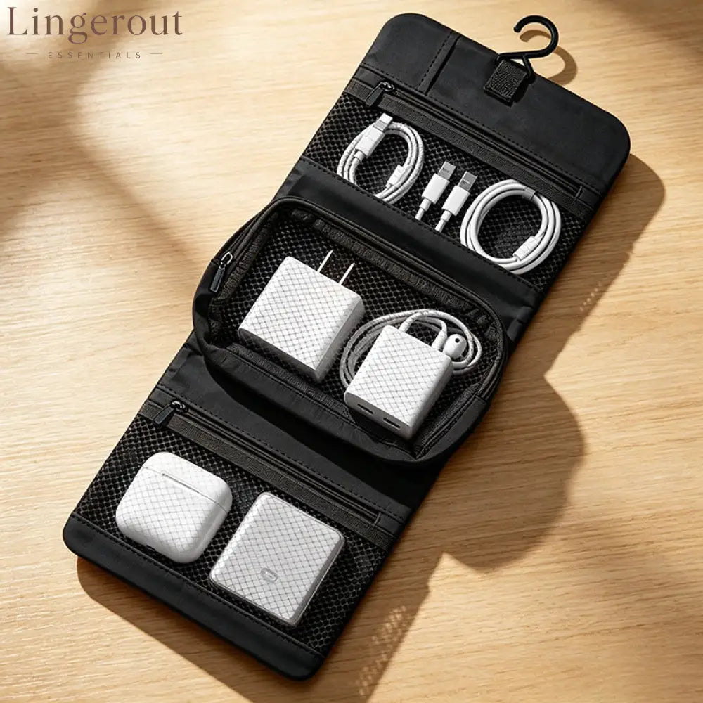 Multi-Layer Hanging Makeup Organizer - Travel Toiletry Bag