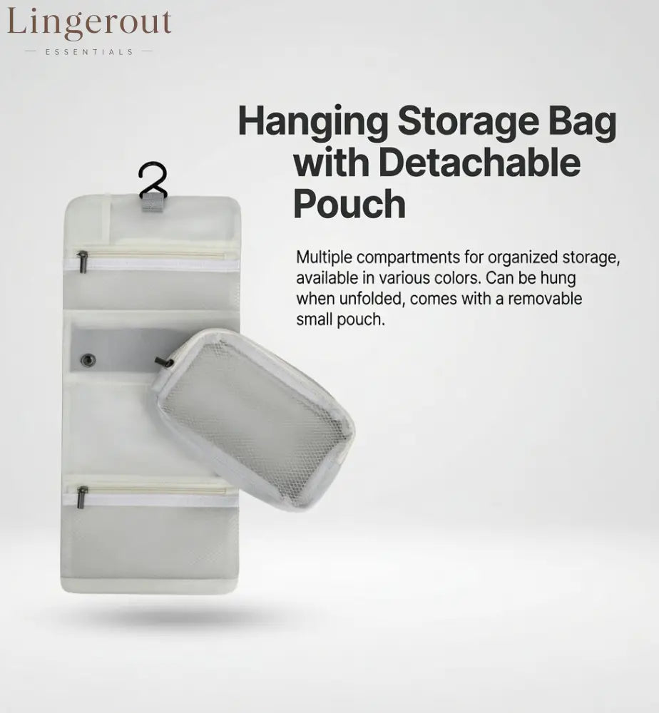 Multi-Layer Hanging Makeup Organizer - Travel Toiletry Bag