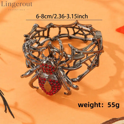 Multicolor Crystal Spider Web Cuff Bracelet - 2pcs Black– Save 20% 