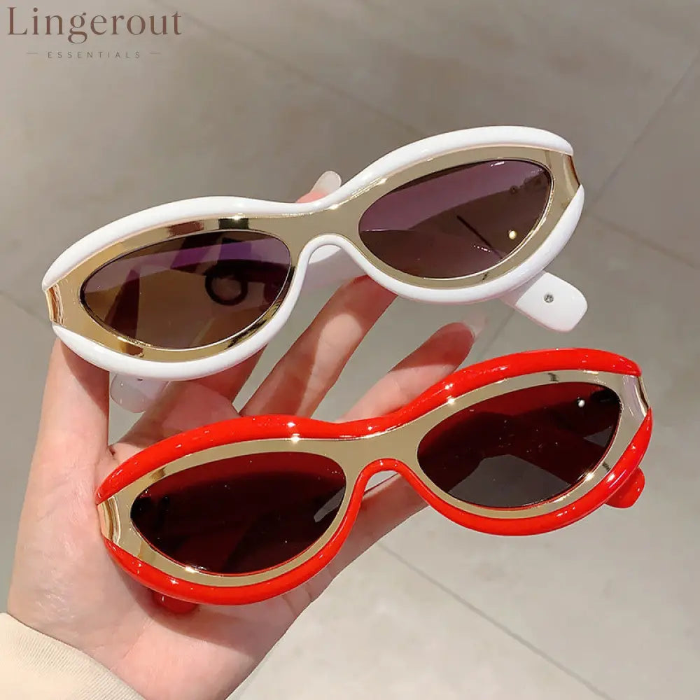 New Fashion Oval Cat Eye Sunglasses