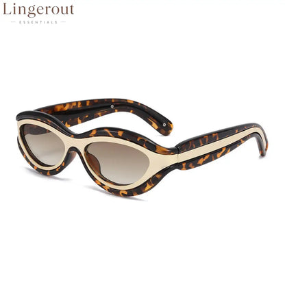 New Fashion Oval Cat Eye Sunglasses