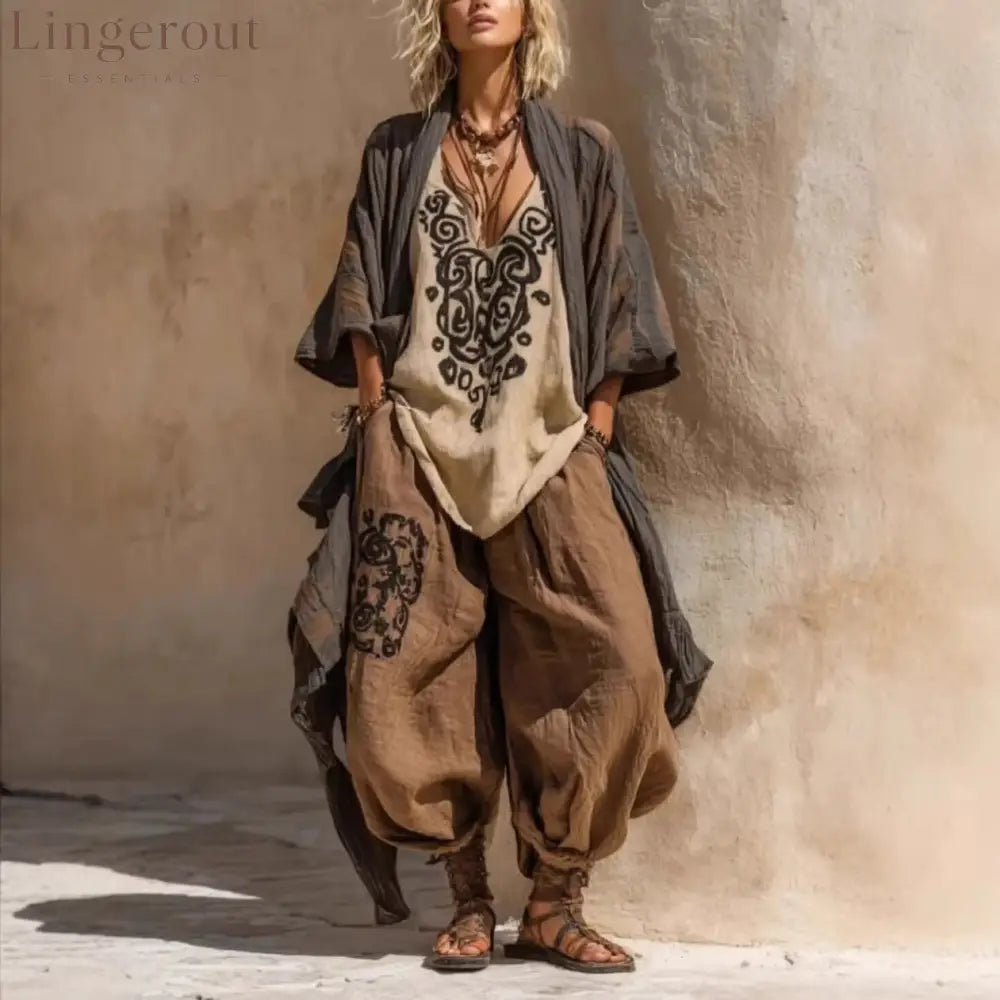 Nomadic Bohemian Art Print Three-Piece Set