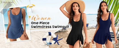 One Piece Tummy Control Tie Knot Swimsuits